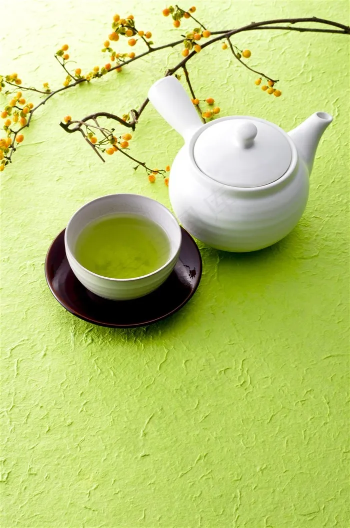 茶道清茶绿茶摄影图