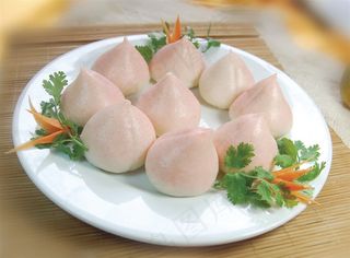 小吃寿桃美食素材