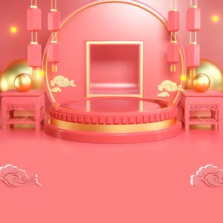 立体C4D场景电商首页主图直通车促销banner海报背景PSD素材 立体C4D场景电商首页主图直通车促销banner海报背景PSD素材