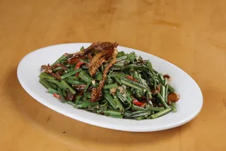 五花肉炒山蕨菜 (2)