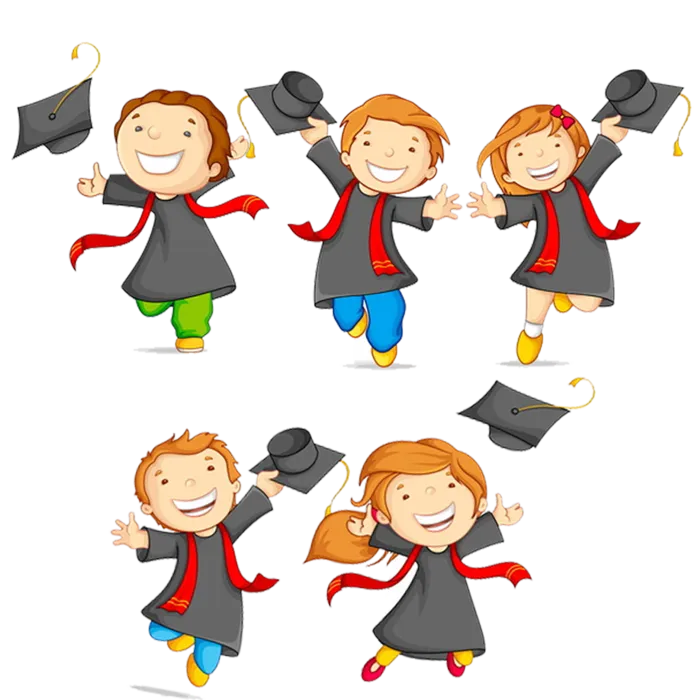 学生毕业卡通