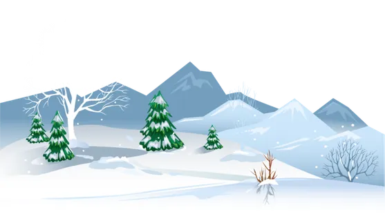 山地雪景卡通 山地雪景卡通