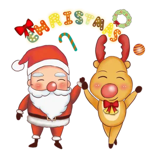 圣诞节卡通手绘元素