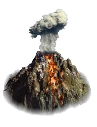 火山 PNG免抠