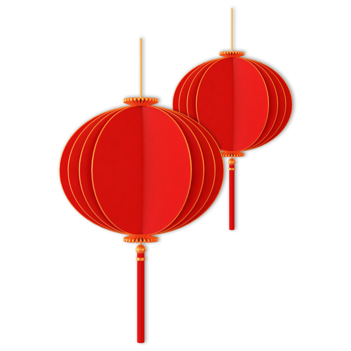 新年元素素材红色喜庆新春兔年