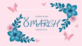 三八妇女节女神节贺卡素材