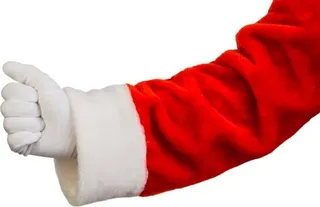 圣诞老人的手像PNG免抠