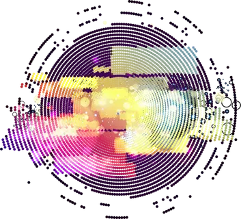 紫色色块斑点未来科技感