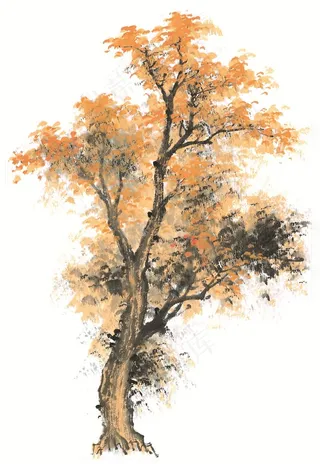 古木国画图片素材