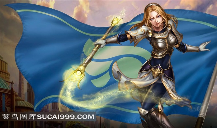 LOL英雄联盟 高清精美壁纸 光辉女郎 拉克丝 国服官方皮肤