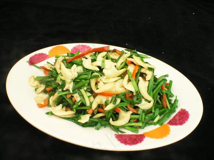 0166尖椒韭菜炒贝尖