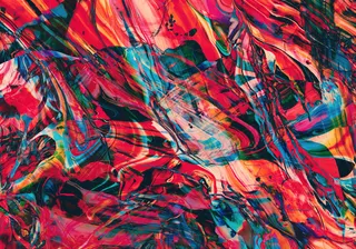 抽象艺术油漆颜料混色流体简笔背景