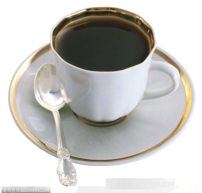 饮料特写-咖啡和调羹