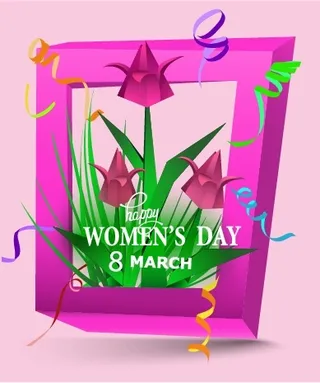 三八妇女节女神节贺卡素材