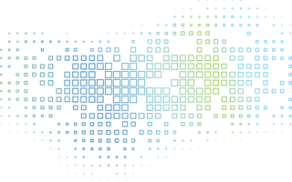 方形蓝绿色方格科技kv主视觉