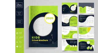 绿色创意企业商务宣传手册画册设计