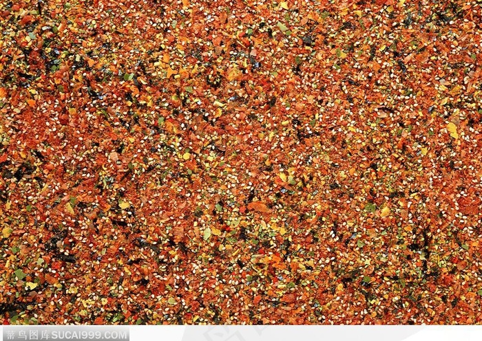 食物背景-彩色的粉末