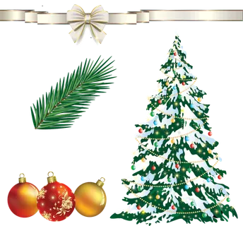 圣诞树, 丝带, 冷杉枝, 小玩意, 圣诞节, 庆典的 兴奋的