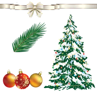 圣诞树, 丝带, 冷杉枝, 小玩意, 圣诞节, 庆典的 兴奋的