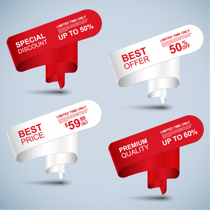 免抠促销标签设计