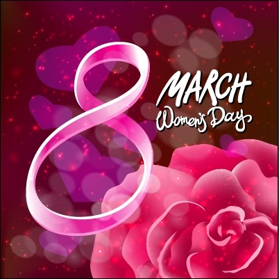 三八妇女节女神节贺卡素材