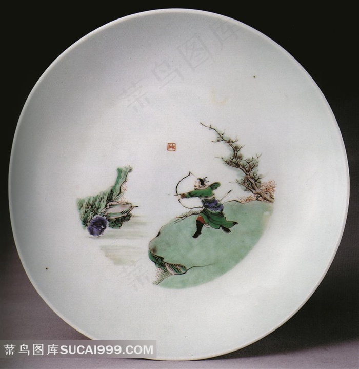 传统人物画磁碟高清素材