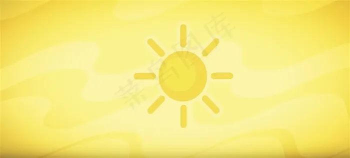 沙漠炎热的太阳