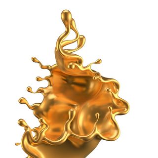 金色液态流体 