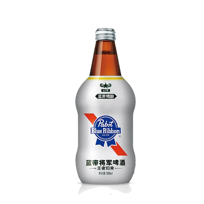 蓝带 (12)啤酒超市商品白底图免抠实物摄影png格式图片透明底