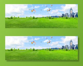 高清创意绿色环保背景图片公益海报展板宣传PSD分层平面设计素材