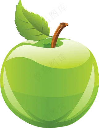 多汁的 苹果 清新 绿苹果 水果 免抠