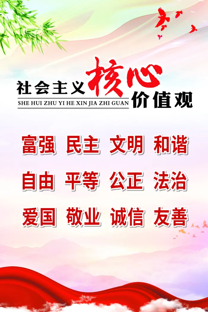 *核心价值观海报