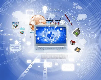 简约蓝色高科技商务高清图片 简约蓝色高科技商务高清图片