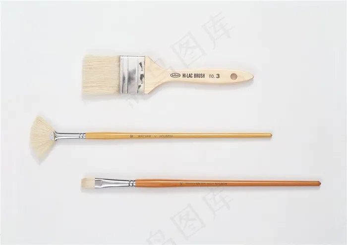 水粉笔笔刷高清素材图片