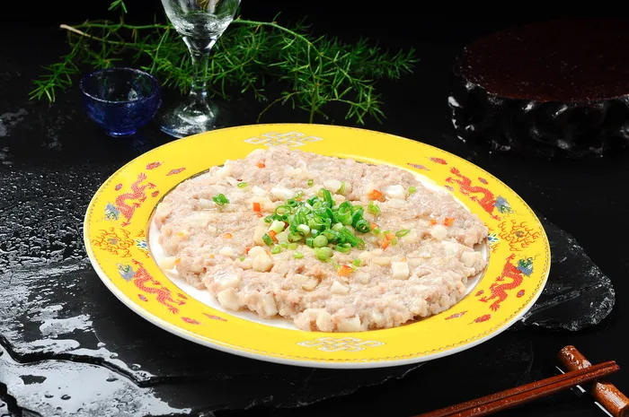 鲜马蹄蒸肉饼36元