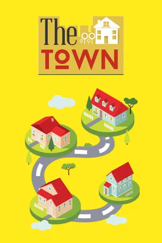 街道建筑矢量扁平插画