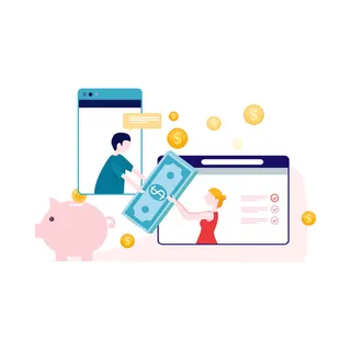 扁平化人物场景办公互联网等距ai矢量设计网页海报UI素材插画