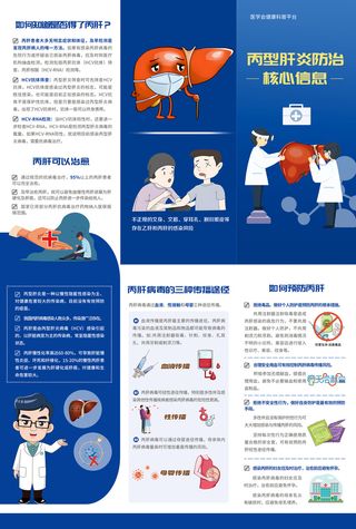丙型肝炎防治核心信息三折页