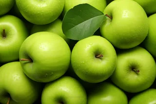 青苹果水果摄影图