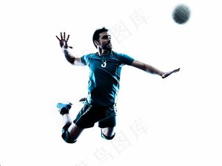 打排球的国外男人