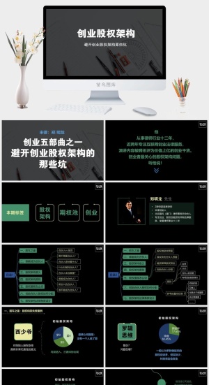 股权激励制度汇报演讲PPT模板预览图