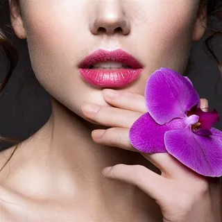 美女红唇妆图片