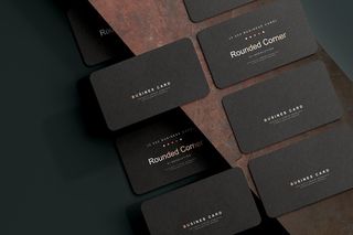 高端暗黑文具类文创VI样机模板