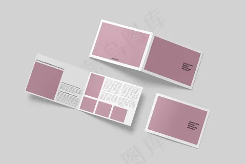 折页 样机  三折页 智能贴图 折页样机 三折页模板 三折页样机 