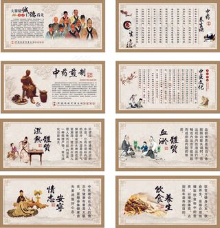 中医文化 中医挂画 中医养生 中医煎药 中医知识