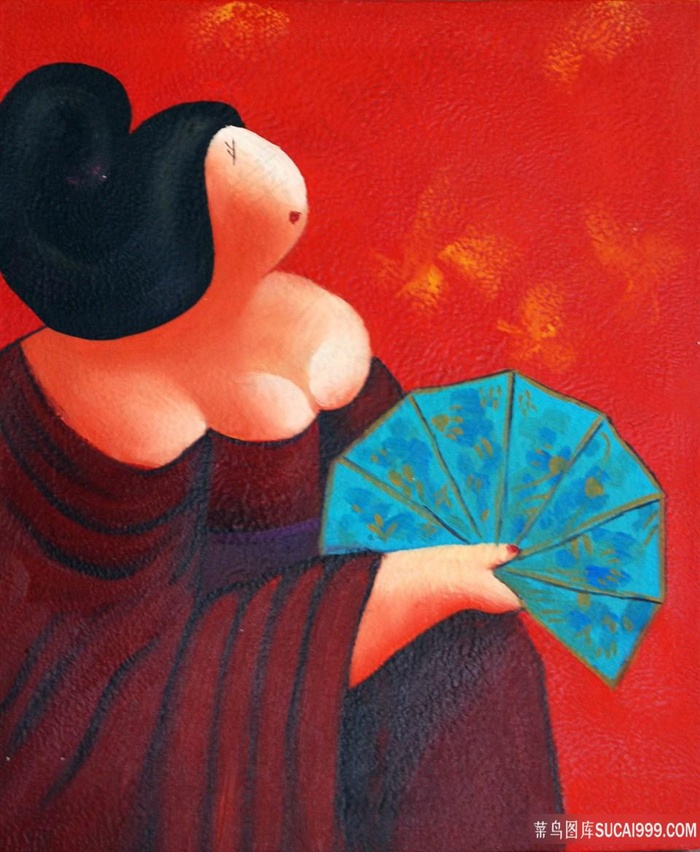 日系女人艺术插画