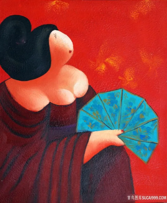 日系女人艺术插画