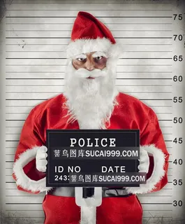 穿圣诞老人服装的罪犯