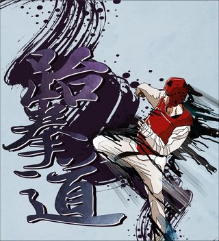 跆拳道宣传画面