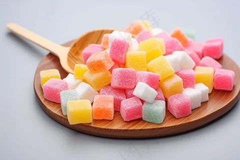 美味糖果五彩软糖甜点摄影图